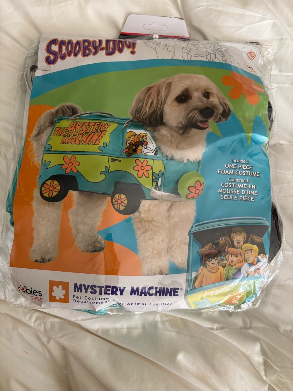 Mystery Machine Foam Dog Costume - Blue/Green